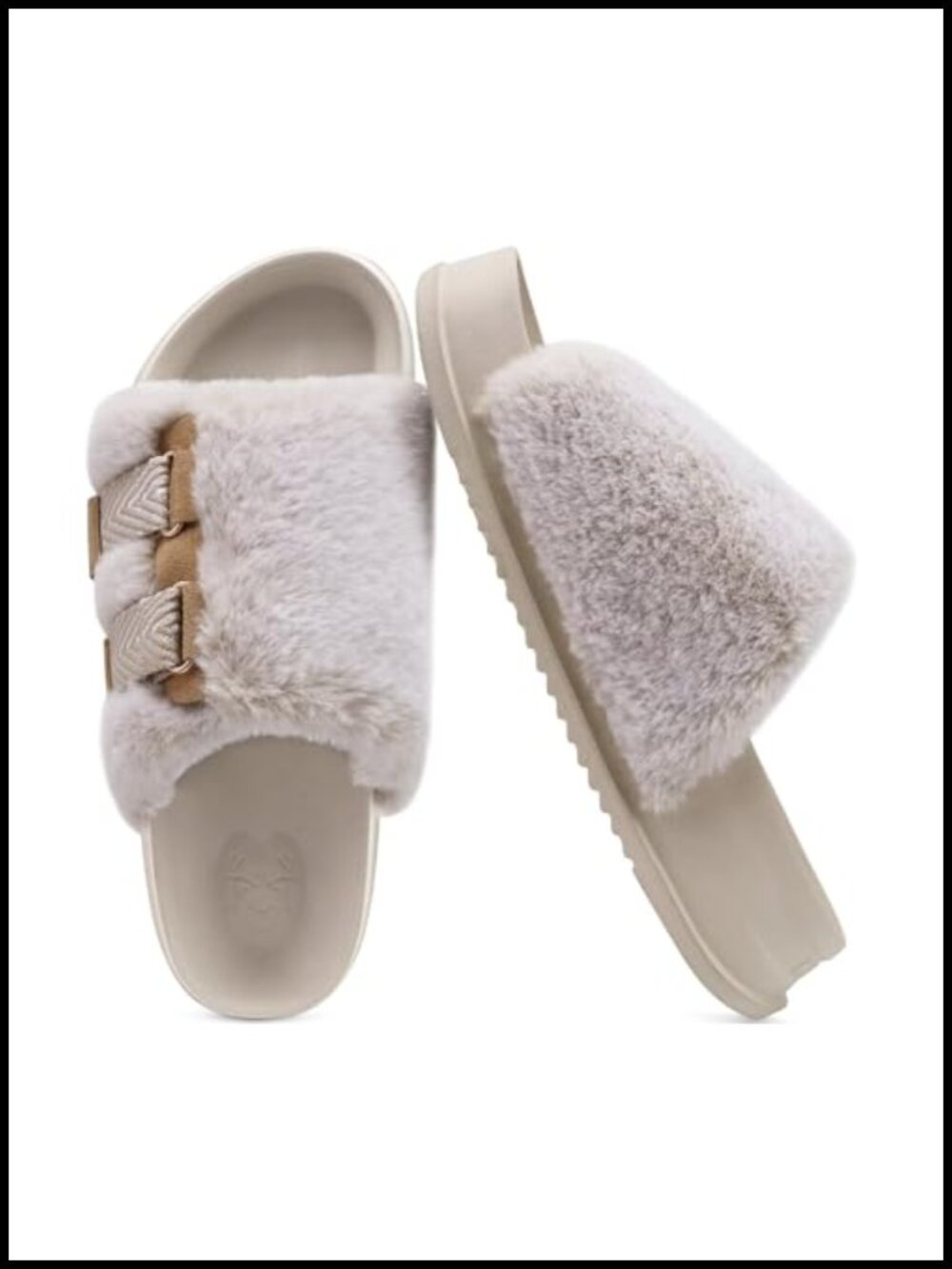 Orthotic Arch Support Slippers with Micro Suede Straps
